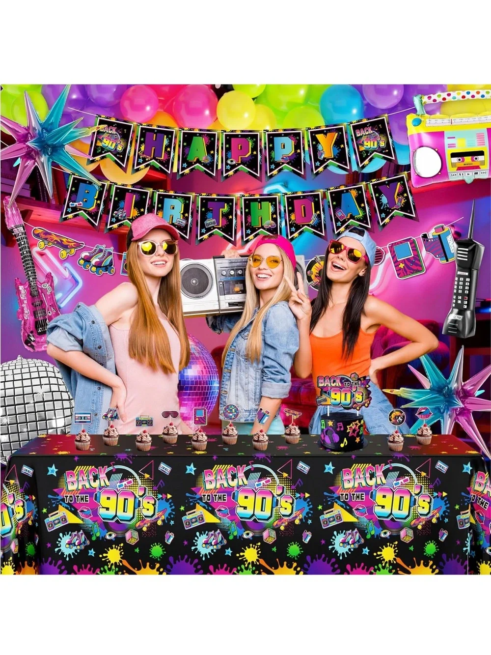 Colorful Balloon Garland Party Kit - Multicolor